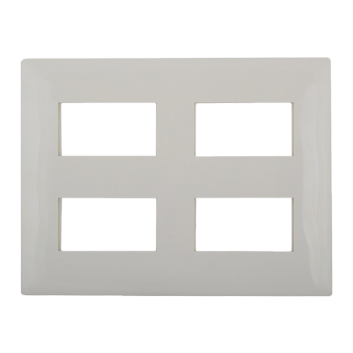 Legrand Britzy 16M White Plate With Frame, 6734 99